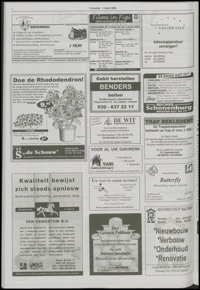 Wijks Nieuws / Bunniks Nieuws, 1 maart 2000 (nr. 9, jrg. 36)