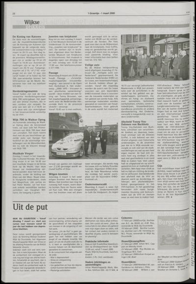 Wijks Nieuws / Bunniks Nieuws, 1 maart 2000 (nr. 9, jrg. 36)