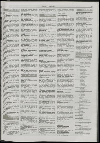 Wijks Nieuws / Bunniks Nieuws, 1 maart 2000 (nr. 9, jrg. 36)