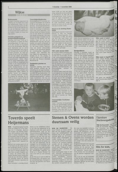 Wijks Nieuws / Bunniks Nieuws, 1 november 2000 (nr. 44, jrg. 36)