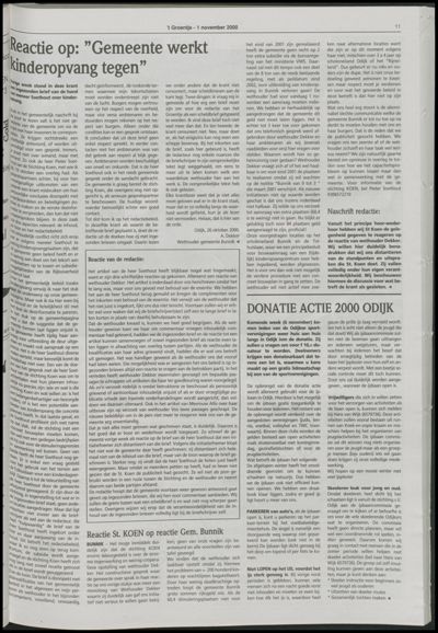 Wijks Nieuws / Bunniks Nieuws, 1 november 2000 (nr. 44, jrg. 36)