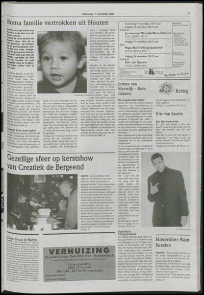 Wijks Nieuws / Bunniks Nieuws, 1 november 2000 (nr. 44, jrg. 36)