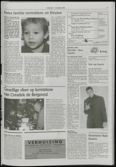Wijks Nieuws / Bunniks Nieuws, 1 november 2000 (nr. 44, jrg. 36)