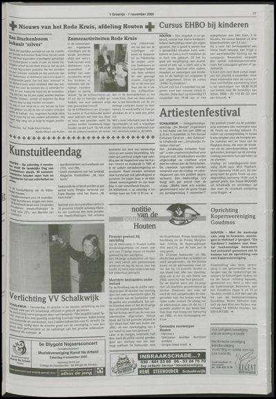 Wijks Nieuws / Bunniks Nieuws, 1 november 2000 (nr. 44, jrg. 36)