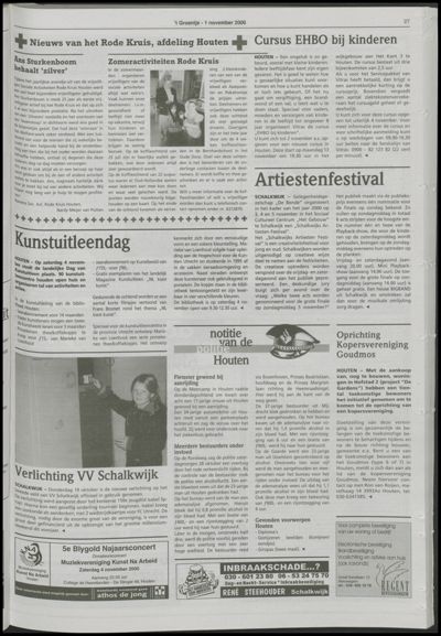 Wijks Nieuws / Bunniks Nieuws, 1 november 2000 (nr. 44, jrg. 36)