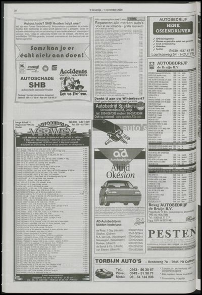 Wijks Nieuws / Bunniks Nieuws, 1 november 2000 (nr. 44, jrg. 36)