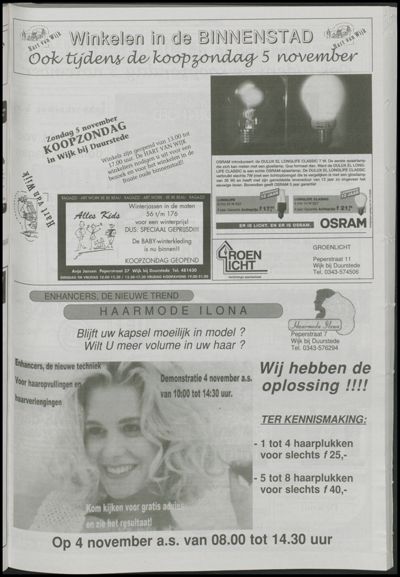 Wijks Nieuws / Bunniks Nieuws, 1 november 2000 (nr. 44, jrg. 36)