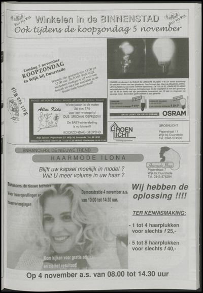 Wijks Nieuws / Bunniks Nieuws, 1 november 2000 (nr. 44, jrg. 36)