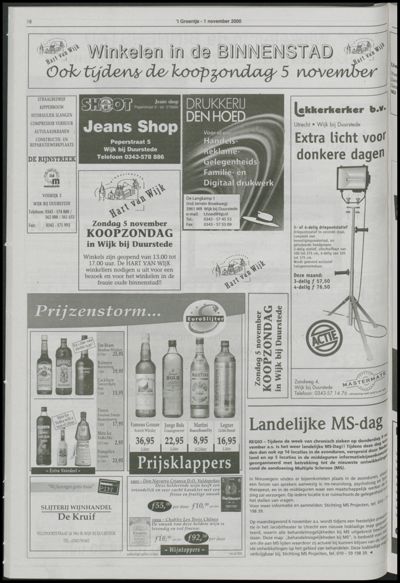 Wijks Nieuws / Bunniks Nieuws, 1 november 2000 (nr. 44, jrg. 36)