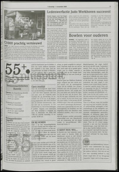Wijks Nieuws / Bunniks Nieuws, 1 november 2000 (nr. 44, jrg. 36)