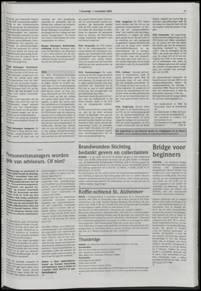 Wijks Nieuws / Bunniks Nieuws, 1 november 2000 (nr. 44, jrg. 36)