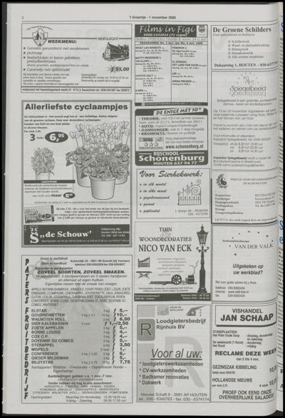 Wijks Nieuws / Bunniks Nieuws, 1 november 2000 (nr. 44, jrg. 36)