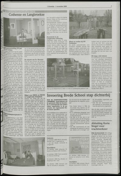 Wijks Nieuws / Bunniks Nieuws, 1 november 2000 (nr. 44, jrg. 36)