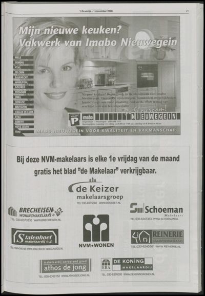 Wijks Nieuws / Bunniks Nieuws, 1 november 2000 (nr. 44, jrg. 36)