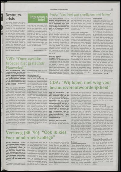 Wijks Nieuws / Bunniks Nieuws, 10 januari 2001 (nr. 2, jrg. 37)
