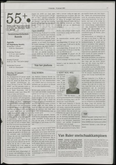 Wijks Nieuws / Bunniks Nieuws, 10 januari 2001 (nr. 2, jrg. 37)