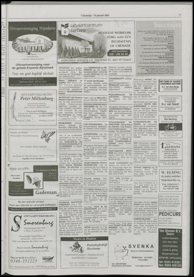 Wijks Nieuws / Bunniks Nieuws, 10 januari 2001 (nr. 2, jrg. 37)