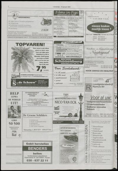 Wijks Nieuws / Bunniks Nieuws, 10 januari 2001 (nr. 2, jrg. 37)