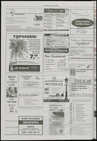 Wijks Nieuws / Bunniks Nieuws, 10 januari 2001 (nr. 2, jrg. 37)