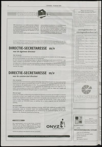 Wijks Nieuws / Bunniks Nieuws, 10 januari 2001 (nr. 2, jrg. 37)