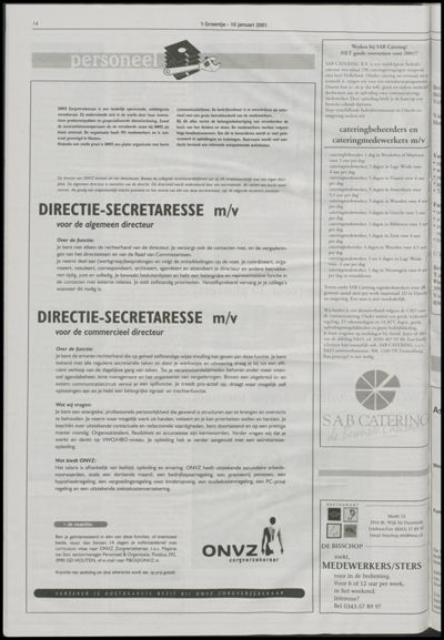 Wijks Nieuws / Bunniks Nieuws, 10 januari 2001 (nr. 2, jrg. 37)