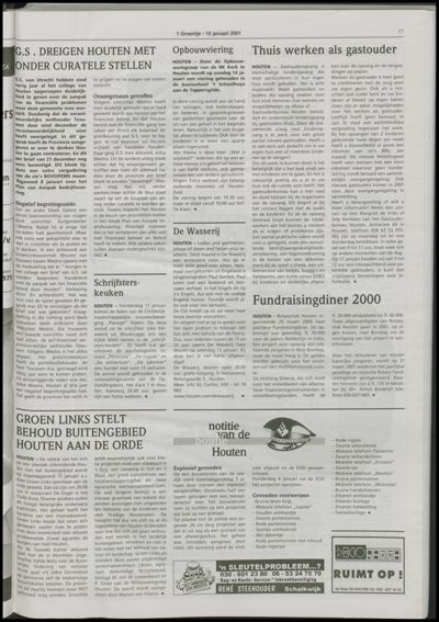 Wijks Nieuws / Bunniks Nieuws, 10 januari 2001 (nr. 2, jrg. 37)