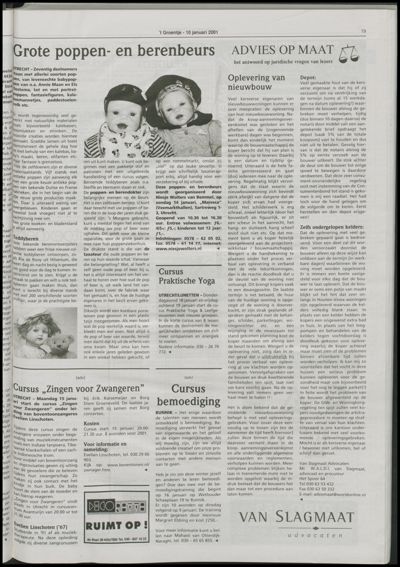 Wijks Nieuws / Bunniks Nieuws, 10 januari 2001 (nr. 2, jrg. 37)