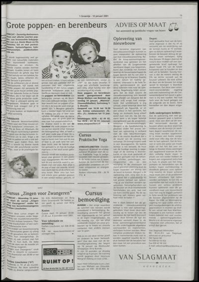 Wijks Nieuws / Bunniks Nieuws, 10 januari 2001 (nr. 2, jrg. 37)