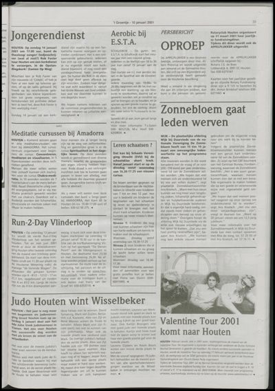 Wijks Nieuws / Bunniks Nieuws, 10 januari 2001 (nr. 2, jrg. 37)