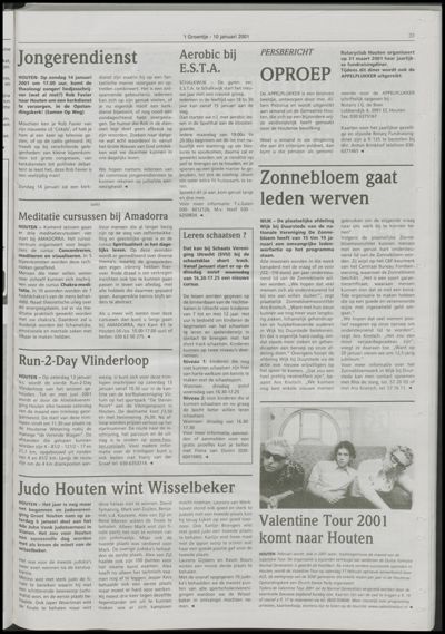 Wijks Nieuws / Bunniks Nieuws, 10 januari 2001 (nr. 2, jrg. 37)