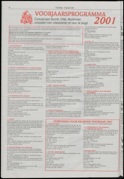 Wijks Nieuws / Bunniks Nieuws, 10 januari 2001 (nr. 2, jrg. 37)