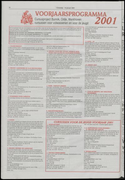 Wijks Nieuws / Bunniks Nieuws, 10 januari 2001 (nr. 2, jrg. 37)