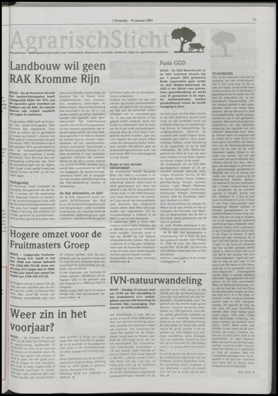 Wijks Nieuws / Bunniks Nieuws, 10 januari 2001 (nr. 2, jrg. 37)
