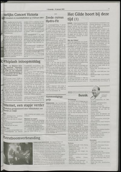 Wijks Nieuws / Bunniks Nieuws, 10 januari 2001 (nr. 2, jrg. 37)