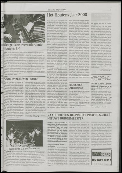 Wijks Nieuws / Bunniks Nieuws, 10 januari 2001 (nr. 2, jrg. 37)