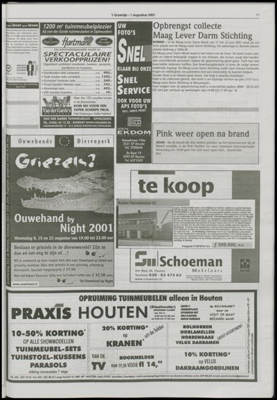 Wijks Nieuws / Bunniks Nieuws, 1 augustus 2001 (nr. 31, jrg. 37)