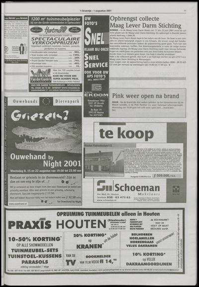 Wijks Nieuws / Bunniks Nieuws, 1 augustus 2001 (nr. 31, jrg. 37)