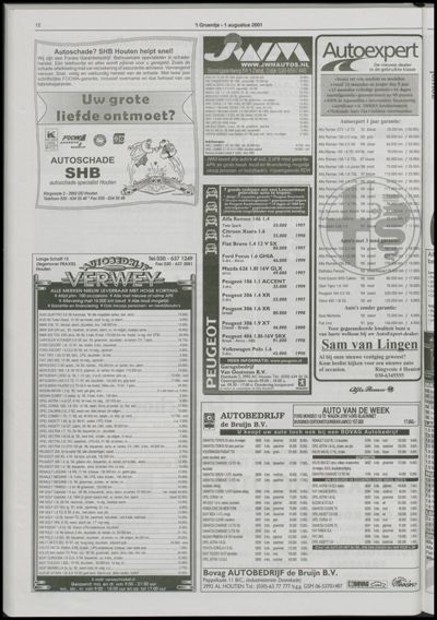 Wijks Nieuws / Bunniks Nieuws, 1 augustus 2001 (nr. 31, jrg. 37)