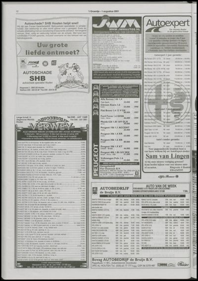 Wijks Nieuws / Bunniks Nieuws, 1 augustus 2001 (nr. 31, jrg. 37)
