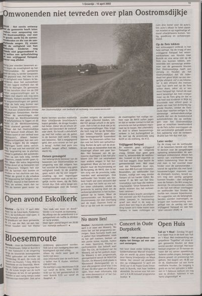 Wijks Nieuws / Bunniks Nieuws, 10 april 2002 (nr. 15, jrg. 38)