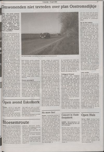 Wijks Nieuws / Bunniks Nieuws, 10 april 2002 (nr. 15, jrg. 38)
