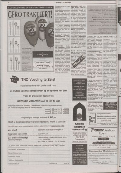 Wijks Nieuws / Bunniks Nieuws, 10 april 2002 (nr. 15, jrg. 38)