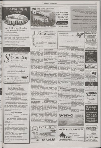 Wijks Nieuws / Bunniks Nieuws, 10 april 2002 (nr. 15, jrg. 38)
