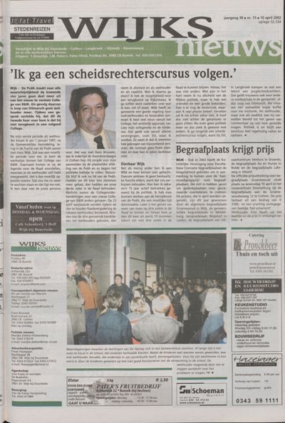 Wijks Nieuws / Bunniks Nieuws, 10 april 2002 (nr. 15, jrg. 38)