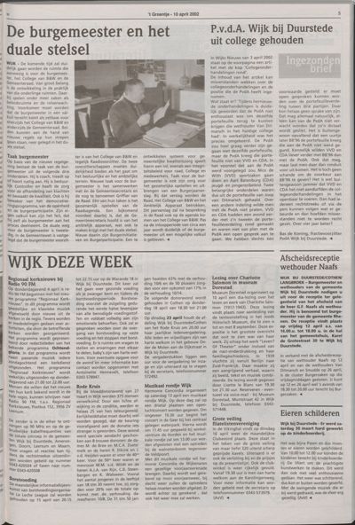 Wijks Nieuws / Bunniks Nieuws, 10 april 2002 (nr. 15, jrg. 38)