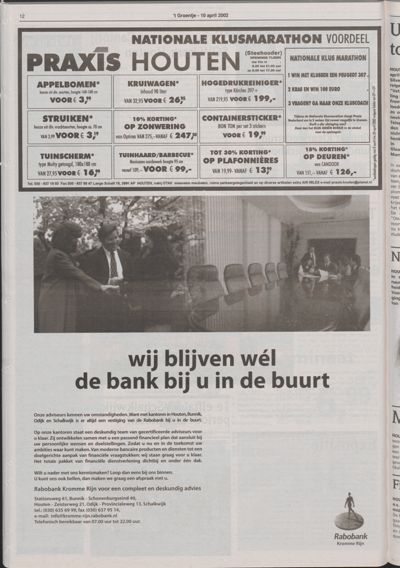Wijks Nieuws / Bunniks Nieuws, 10 april 2002 (nr. 15, jrg. 38)