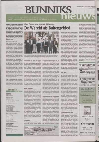 Wijks Nieuws / Bunniks Nieuws, 10 april 2002 (nr. 15, jrg. 38)