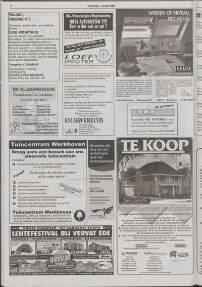 Wijks Nieuws / Bunniks Nieuws, 10 april 2002 (nr. 15, jrg. 38)
