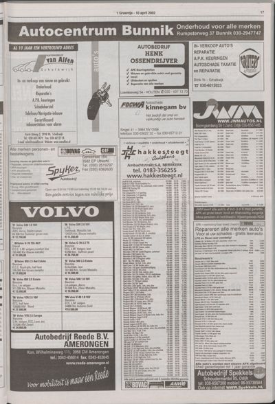 Wijks Nieuws / Bunniks Nieuws, 10 april 2002 (nr. 15, jrg. 38)