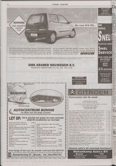 Wijks Nieuws / Bunniks Nieuws, 10 april 2002 (nr. 15, jrg. 38)